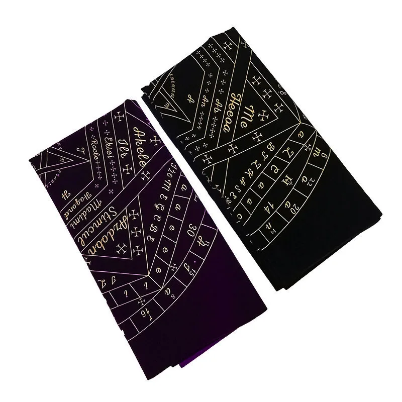 

God's Imprint Sigillum Dei Aemeth Velvet Tarobo Altar Divination Tablecloth 60*60cm