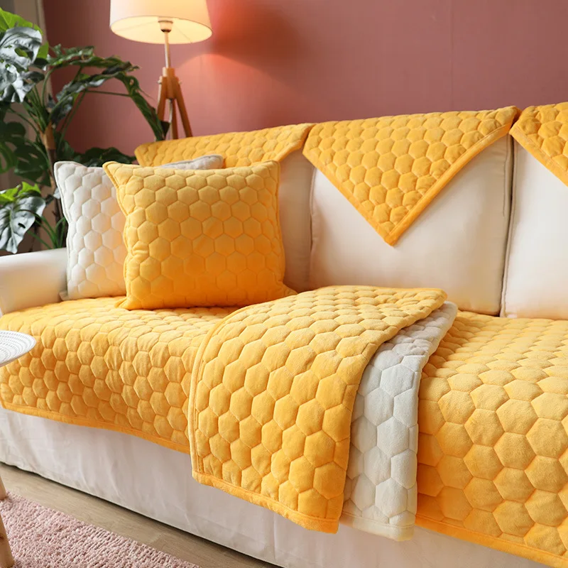 1pc solid modern sofa covers for living room furniture sectional sofas cover couches cape protector sofa slipcover 2 seater new free global shipping