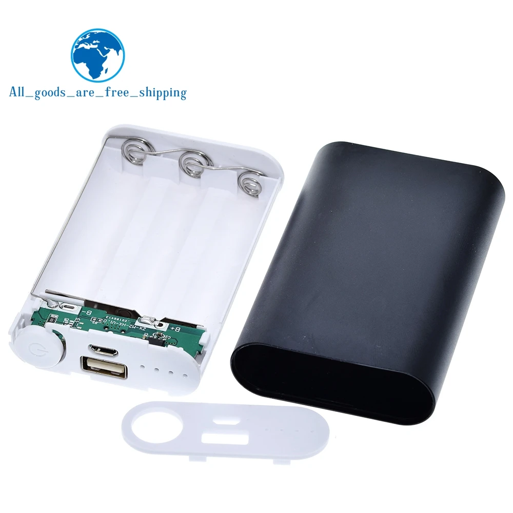 10000 мАч алюминиевый чехол для портативного зарядного устройства 3x18650 зарядное
