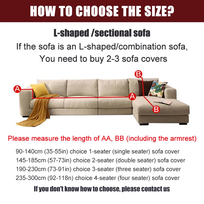 

Stretch Sofa Cover Slipcovers Elastic All-inclusive Couch Case for Different Shape Sofa Loveseat Chair L-Style Sofa Case