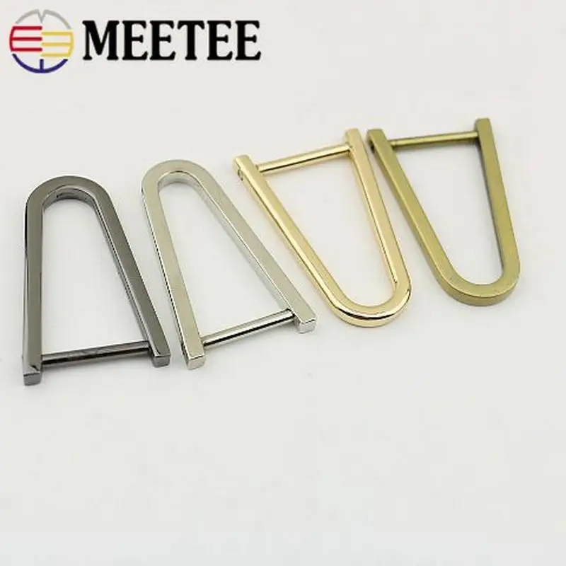 Meetee 5/10 шт. 20 мм Meetee съемные винты кольцевые пряжки сумка ремешок регулируемый крючок Вешалка-зажим DIY детали для багажа аксессуары