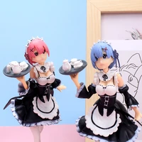 new anime figure 17 5cm life in a different world from zero pvc model maid subaru natsuki emilia rem ram action figure toys doll