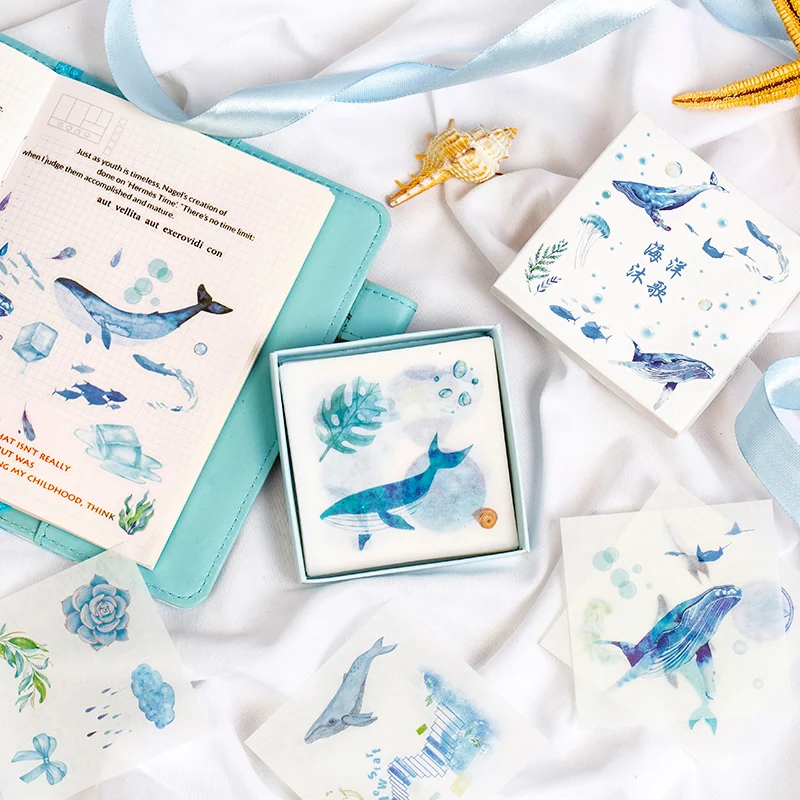 50 листов/лот милый КИТ Медузы каваи стикер украшения наклейки для скрапбукинга