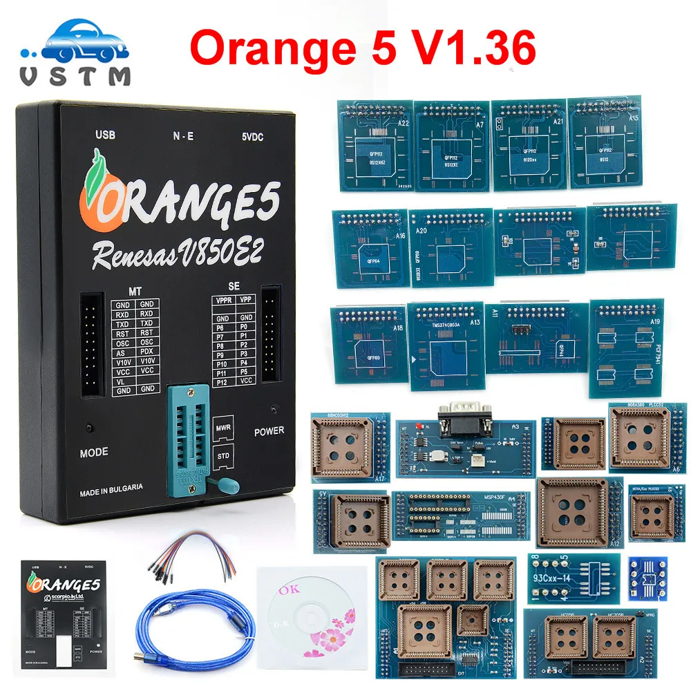 Лучшая цена OEM Orange 5 Prgrammer полный адаптер Orange5 ECU Progamming V1.36 улучшенное