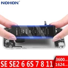 Аккумулятор NOHON для iPhone 6S 6 7 8 SE 2020 11 сменный батарея большой емкости для телефона Apple iPhone8 iPhone7 iPhone6S iPhone6