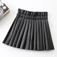 baby girls clothes fashion elastic waist children shorts clothing kids skirts for pu leather skirt toddler girls clothes