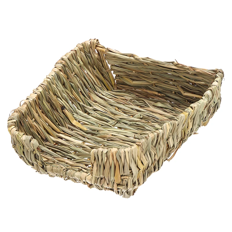 

Woven Grass Small Pet Hamster Rabbit Guinea Pig Cage Nest House Bed Chew Toy Rabbit Woven Bed Pets House Pet Supply