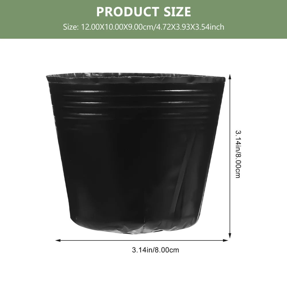 

100pcs Premium Planting Bags Durable Gardening Pouches Useful Planting Cups