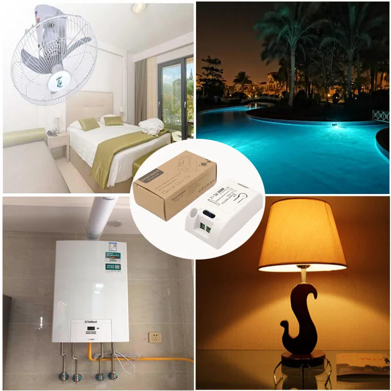 433Mhz Remote Control Universal Wireless AC 220V 10Amp 1CH RF Relay Receiver Transmitter for LED/Light/fan lamp/humidifiers |