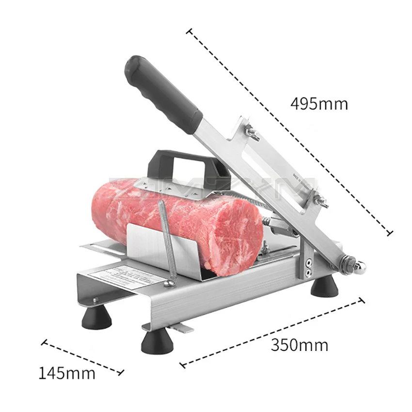 Stainless Steel Meat Slicing Machine Household Manual Thickness Adjustable Vegetables Slicer Cutter Kitchen Tools |