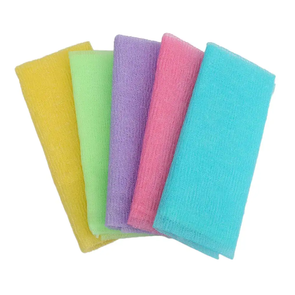 

New Body Washing Clean Exfoliate Puff Scrubbing Wash Cloth Mesh Bath Shower Nylon Wash Cloth Bath Towel Bath Shower
