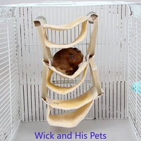 pet nest warm solid wood skeleton hammock winter small pet cage hanging multi storey sling house suitable hold ward for rodents