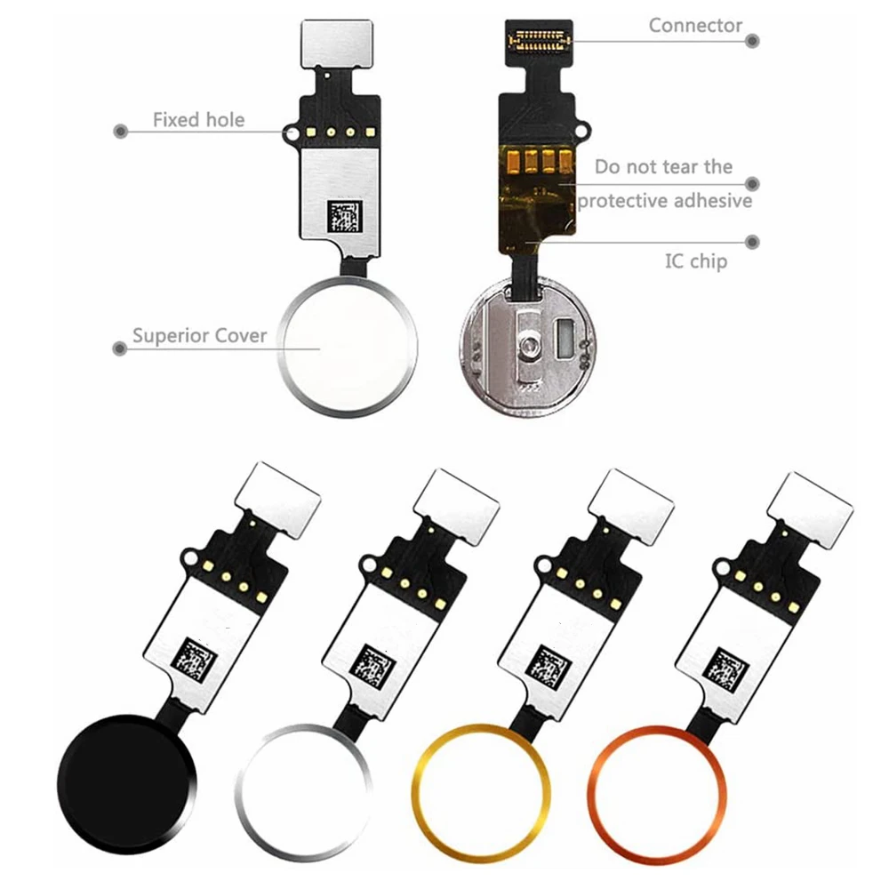 Замена кнопки Домой для iPhone 7 7Plus 8 8Plus кнопка домой сенсорный идентификатор