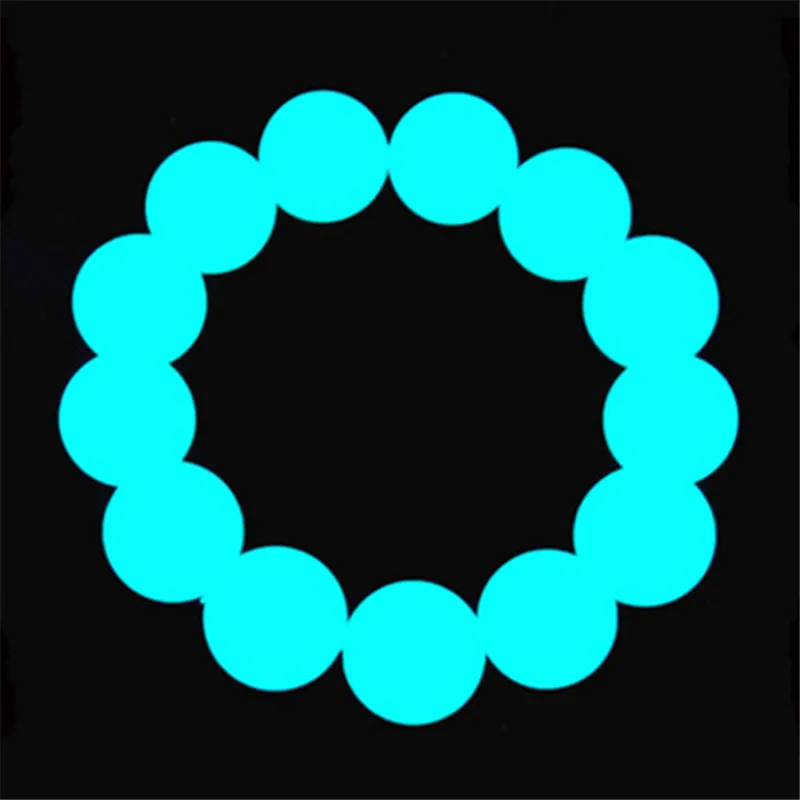 Светящиеся браслеты с бусинами 6 12 мм мужской ночной Светильник флуоресцентным