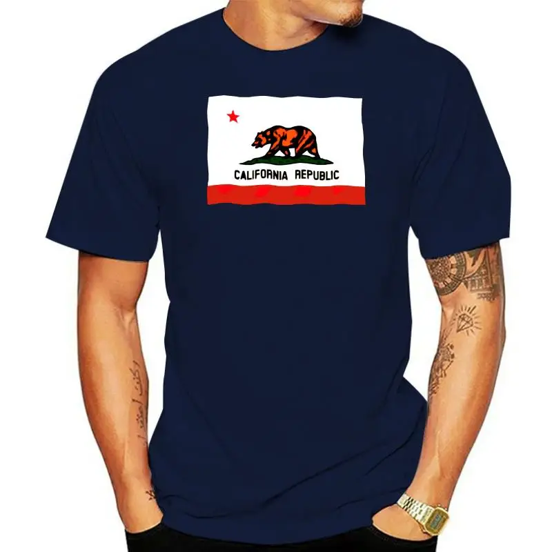 

Great Awesome T Shirt California Republic State Bear Flag Print Casual Tops T-Shirt New Arrival Fashion Family Tour Tshirt Sale