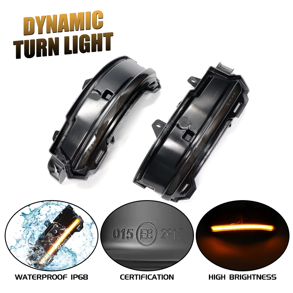 Светодиодные динамические указатели поворота зеркала заднего вида для