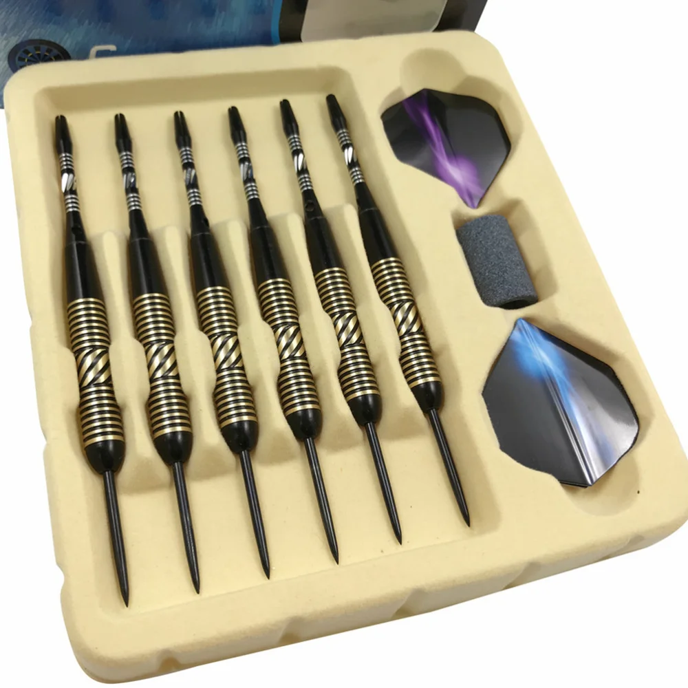 

1 Set of 6pcs Darts Professional Aluminium Rod Darts Needles with 1pc Darts Millstone