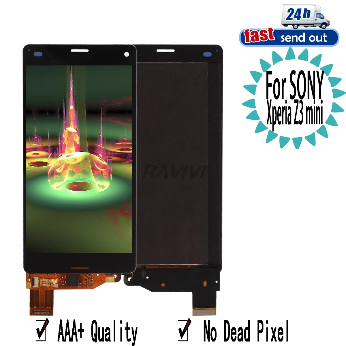 

ЖК-дисплей 4,6 дюйма Z3mini для SONY Xperia Z3 Mini, Компактный ЖК-дисплей, сенсорный экран, дигитайзер в сборе, замена для SONYz3mini