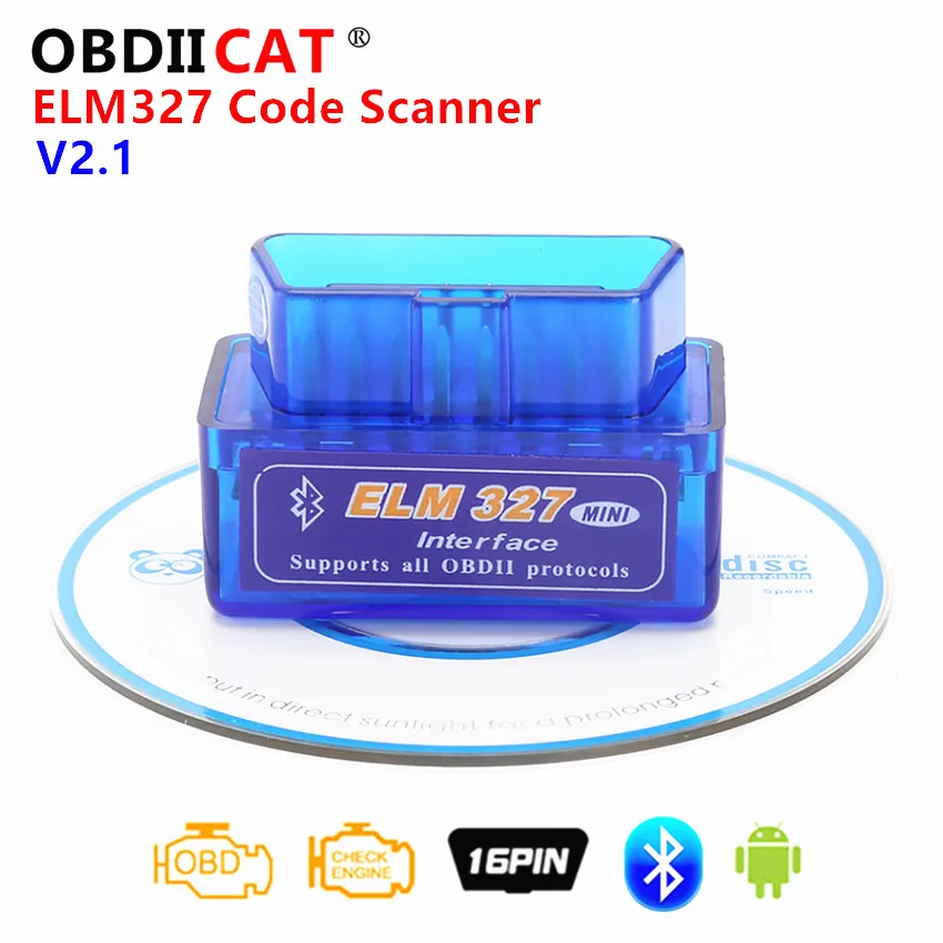 100 шт. Самые низкие цены ELM327 супер мини Bluetooth OBD2 авто код ридер работает на Andriod ELM 327