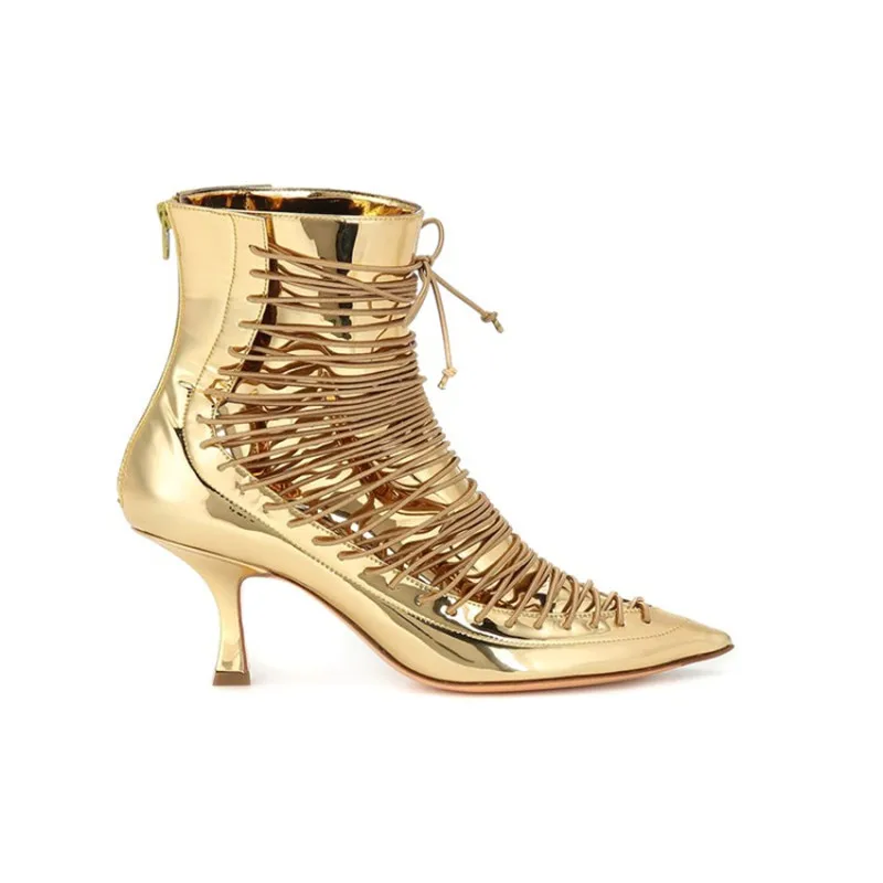 Женские ботильоны на высоком каблуке с острым носком размеры 34-43 | Обувь