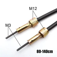 motorcycle speedometer cable double square head m12 thread for chinese scooter parts 80 140cm length