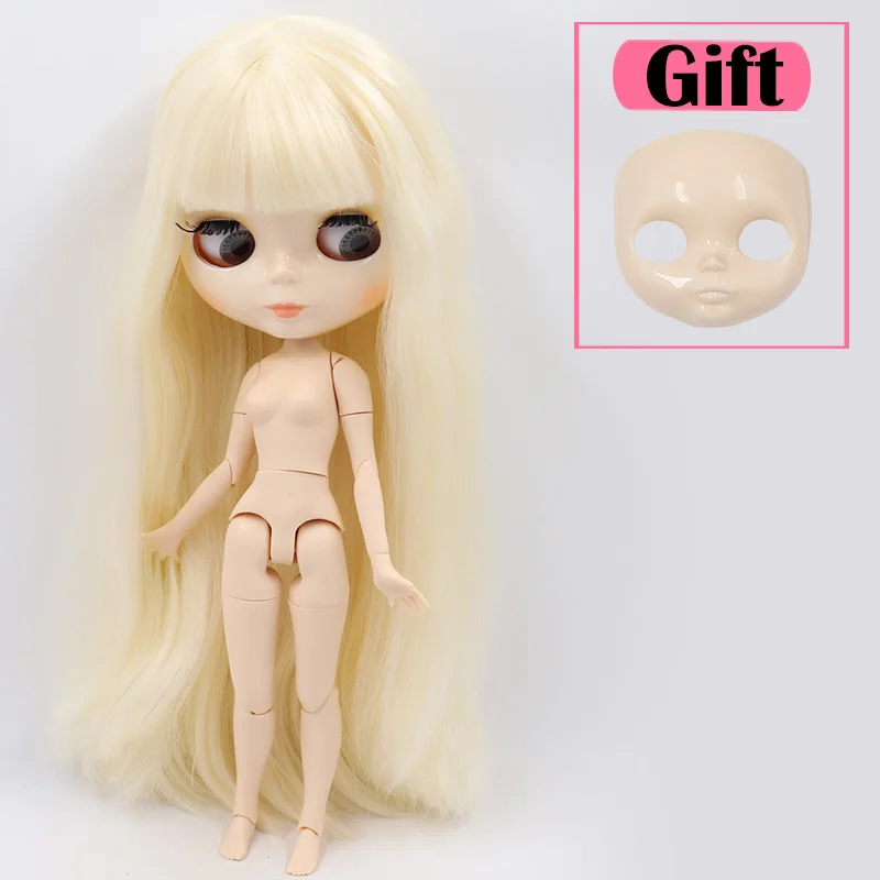 doll face ICY Blyth Кукла № 1 глянцевое лицо белая кожа сустава тела 1/6 BJD Специальная цена 1/4 BJD, Pullip, Jerryberry, Licca игрушка подарок - Цвет: doll face