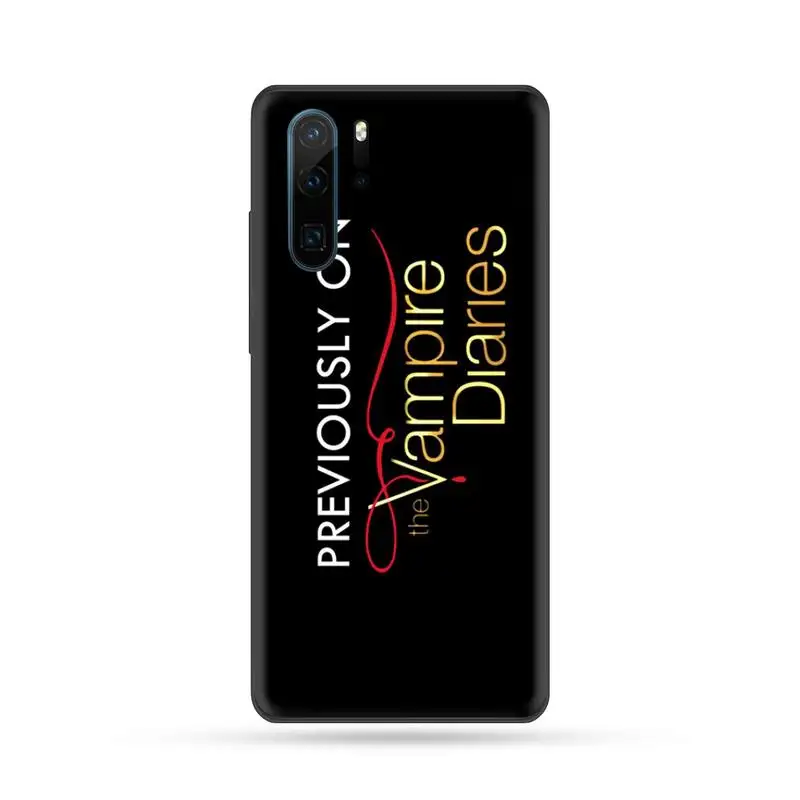 

The Vampire Diaries Stefan Damon Salvatore Phone Case For Huawei Mate 9 10 20 Pro lite 20x nova 3e P10 plus P20 Pro Honor10 lite