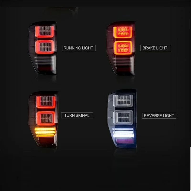Горячая Распродажа! высокого качества Задний светодиодный задний фонарь задний свет сигнал поворота стоп-сигналы, пригодный для Ranger wildtrak T6 T7 T8 2012