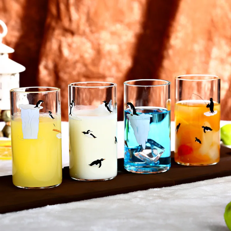 Стеклянная чашка разноцветные стеклянные банки Набор стеклянной посуды