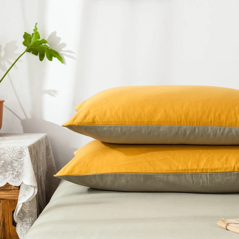 Новый 100% хлопок 48x74 см белый чехол для подушки волос декоративный мягкий спальни