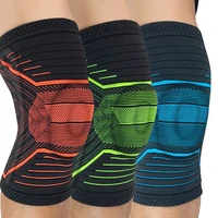 1 pcs knee patella protector brace silicone spring knee pad basketball running compression sleeve support sports kneepads