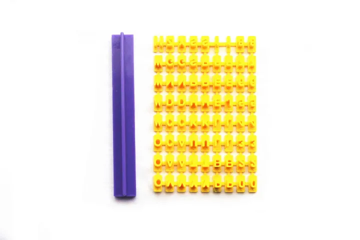 Алфавит для рукоделия форма торта письмо я пресс печенье штамп