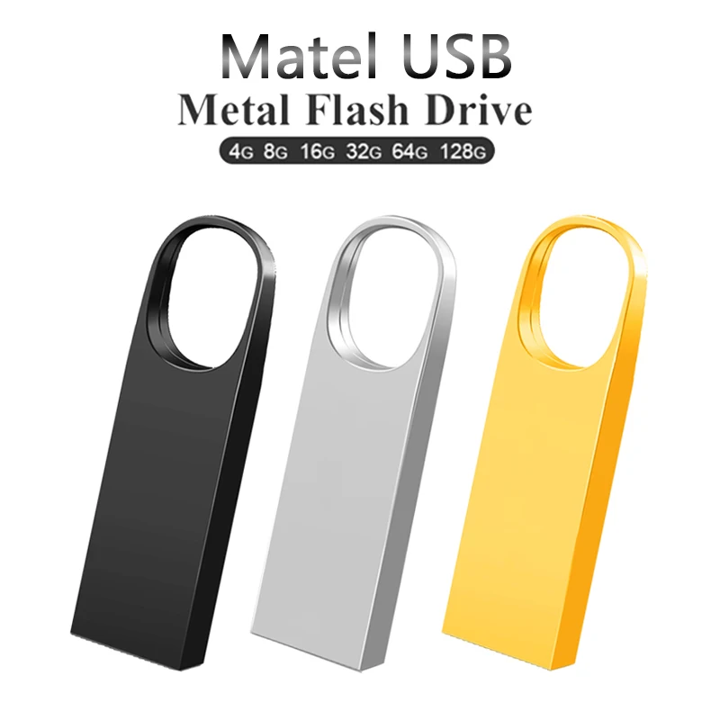 Флеш накопитель из нержавеющей стали 64 ГБ 32 USB флеш 16 8 4 карта памяти