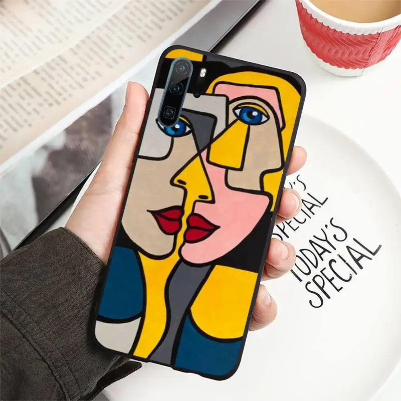

Picasso abstract Art painting Phone Case For Huawei honor Mate P 10 20 30 40 i 9 8 pro x Lite smart 2019 nova 5t