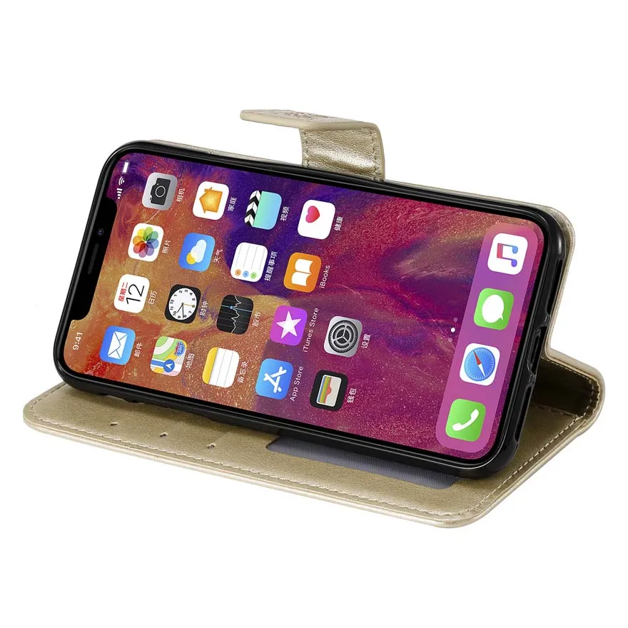 Luxury PU Leather Flip Case For Huawei Honor 9 Lite 3D Owl Emboss Wallet Cover Capa Phone | Мобильные телефоны и