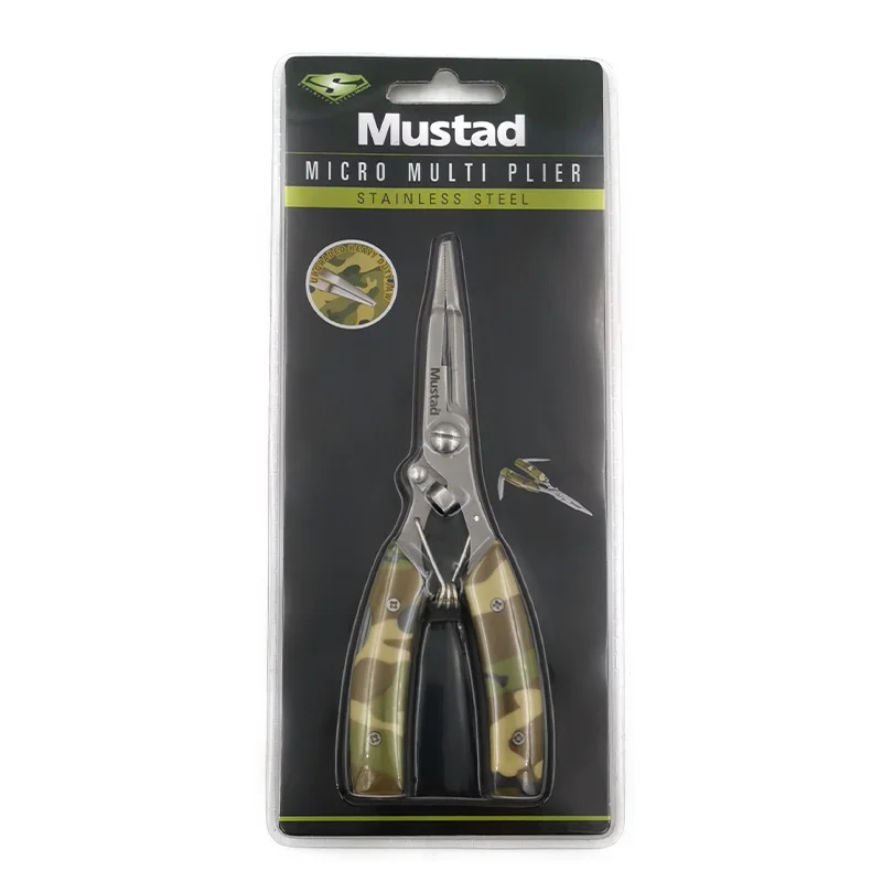 Рыболовные плоскогубцы Mustad многофункциональные из нержавеющей стали и
