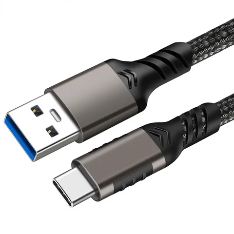 Кабель USB A-USB C 3,1/3,2 Gen 2 10 Гбит/с для передачи данных, короткий кабель USB C SSD с быстрой зарядкой 60 Вт QC 3,0, запасной кабель