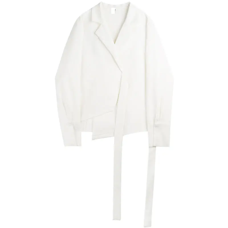 

XITAO Irregular Solid Blazer Women 2020 Autumn Casual Fashion Style Temperament All Match Notched Collar Women Clothes ZP3777