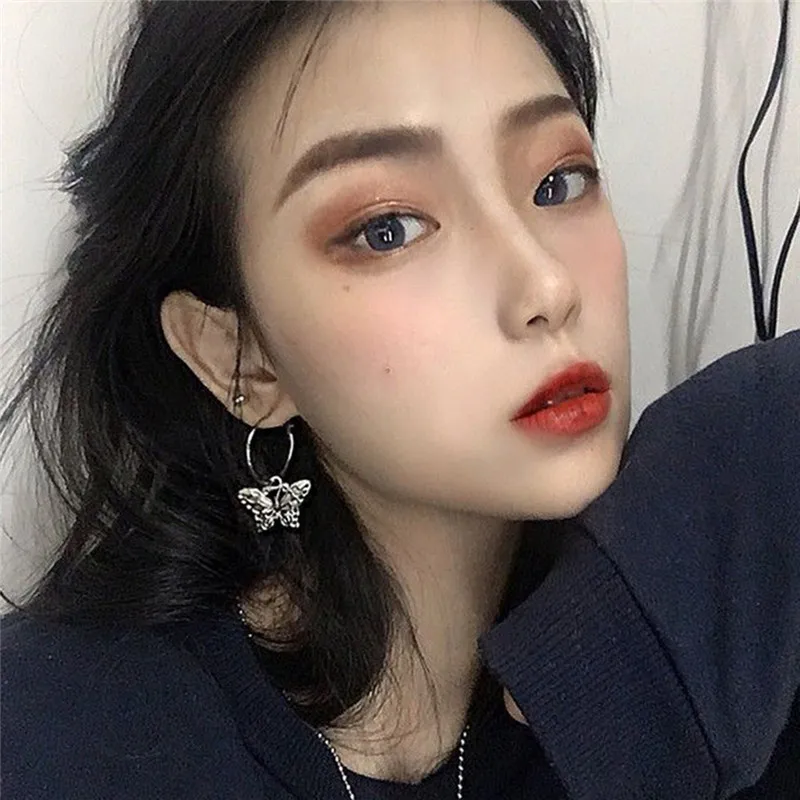 Серьги в стиле ретро с бабочками для женщин и девушек серьги золотого цвета