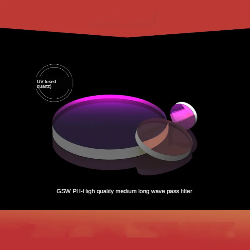 Высококачественный проходной фильтр средней длины с диаметром 25 мм оптические