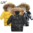 Куртка для мальчиков и девочек, детская теплая куртка из блестящего бархата, длинное зимнее пальто, От 3 до 10 лет