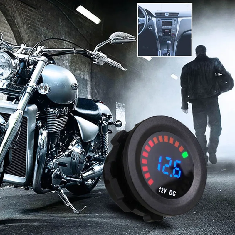 12V LED Цифровой Дисплей вольтметр автомобиля личность ремонт автомобильный