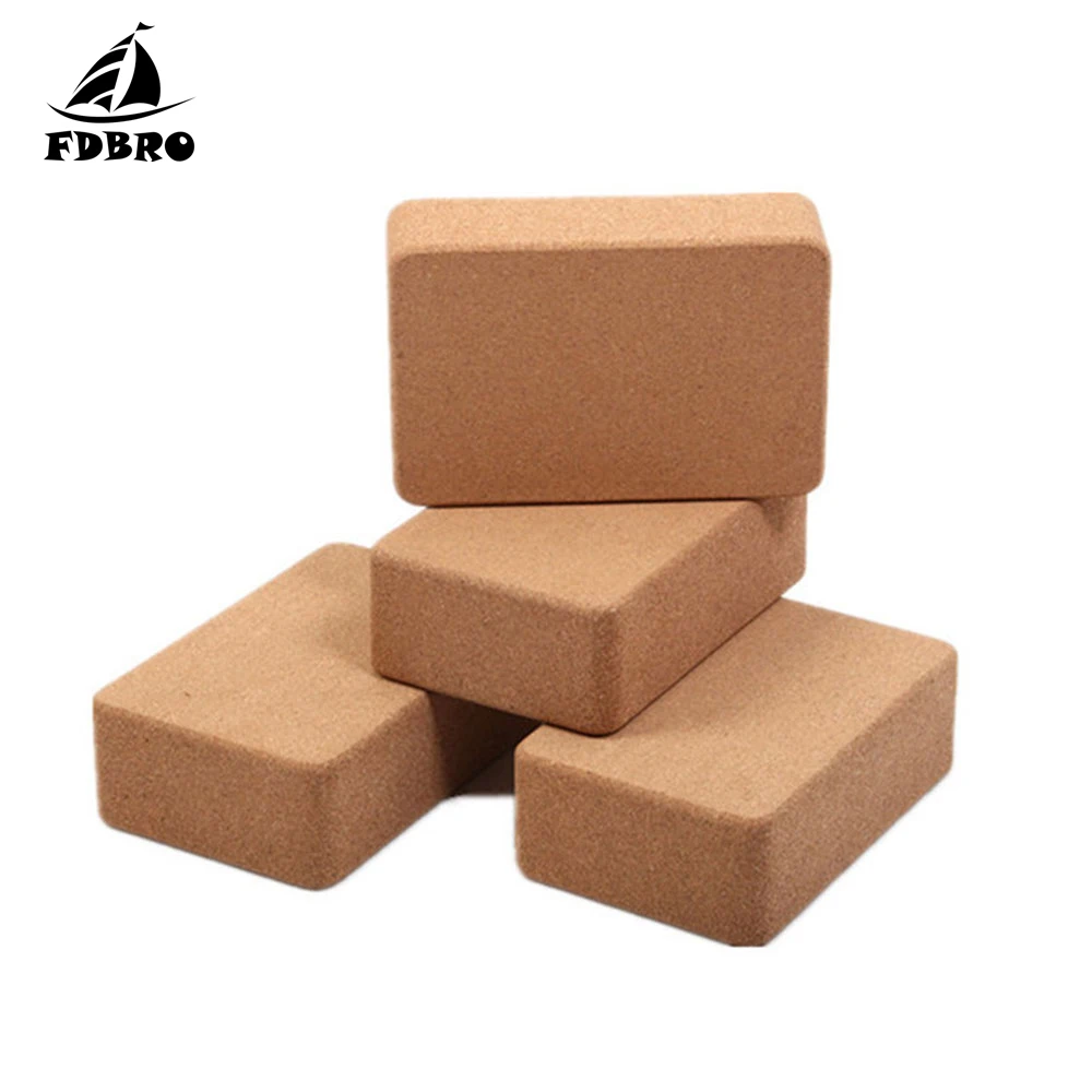 FDBRO1pc пробковый блок высокой плотности для йоги вспомогательный инструмент