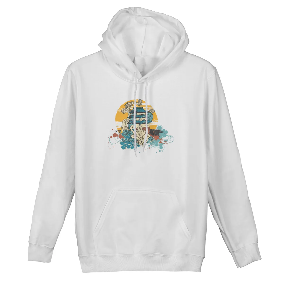 

Men's Hoodie Old Traditional Chinese HousePrint Games Unisex long Sleeve Spring Sweatshirt 40187