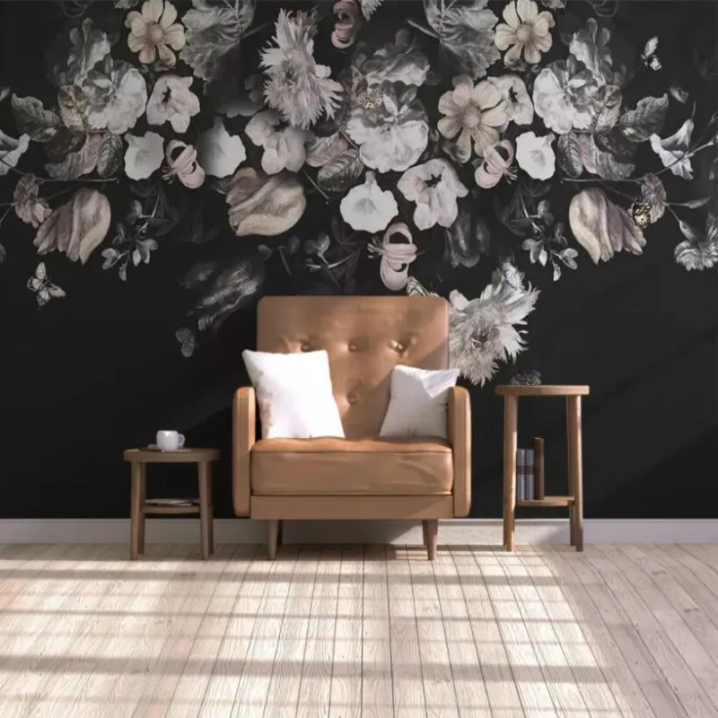 Пользовательская американская пасторальная настенная бумага с ручным рисунком