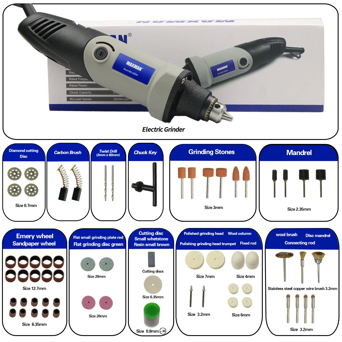 MAXMAN 220V электрическая мини-шлифовальная машина Dremel Style с переменной скоростью
