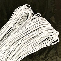 2mm white high elasticity round elastic bandage round elastic rope rubber band elastic line diy sewing accessories 5 20 meters
