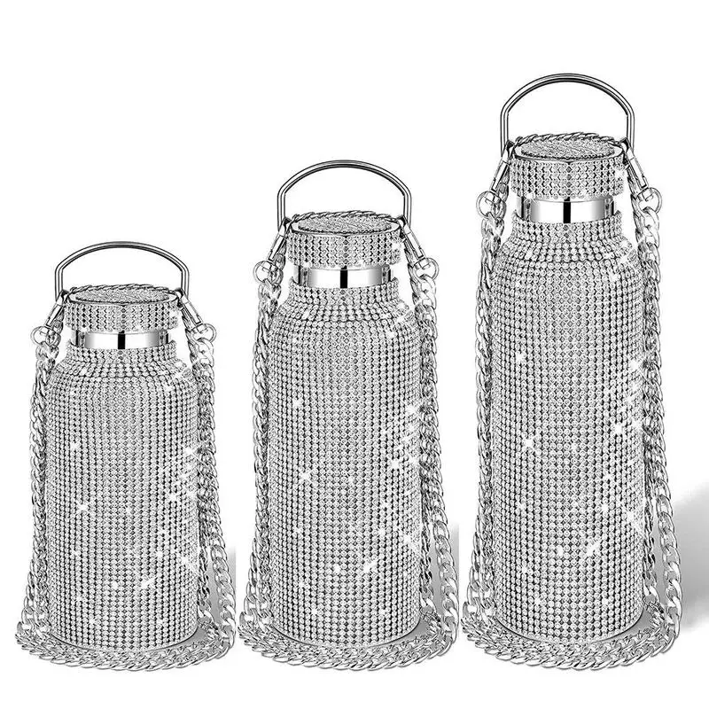 

New Product in 3 Sizes in Stock Family Travel Picnic Water Cup Silver Portable Water Cup Healthy Fashion Drinking Tool Wholesale