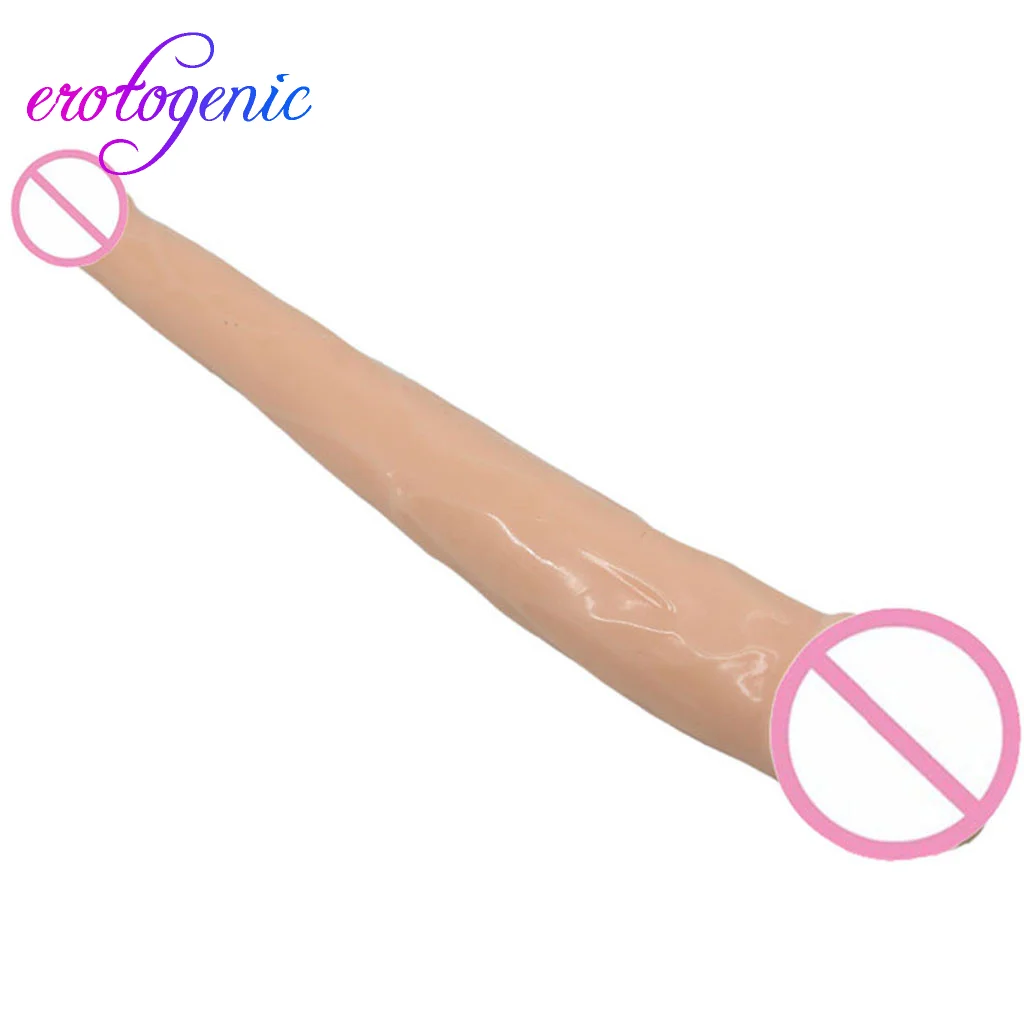 Страпон фаллоимитатор для женщин реалистичный с двойным концом гибкий и Veiny