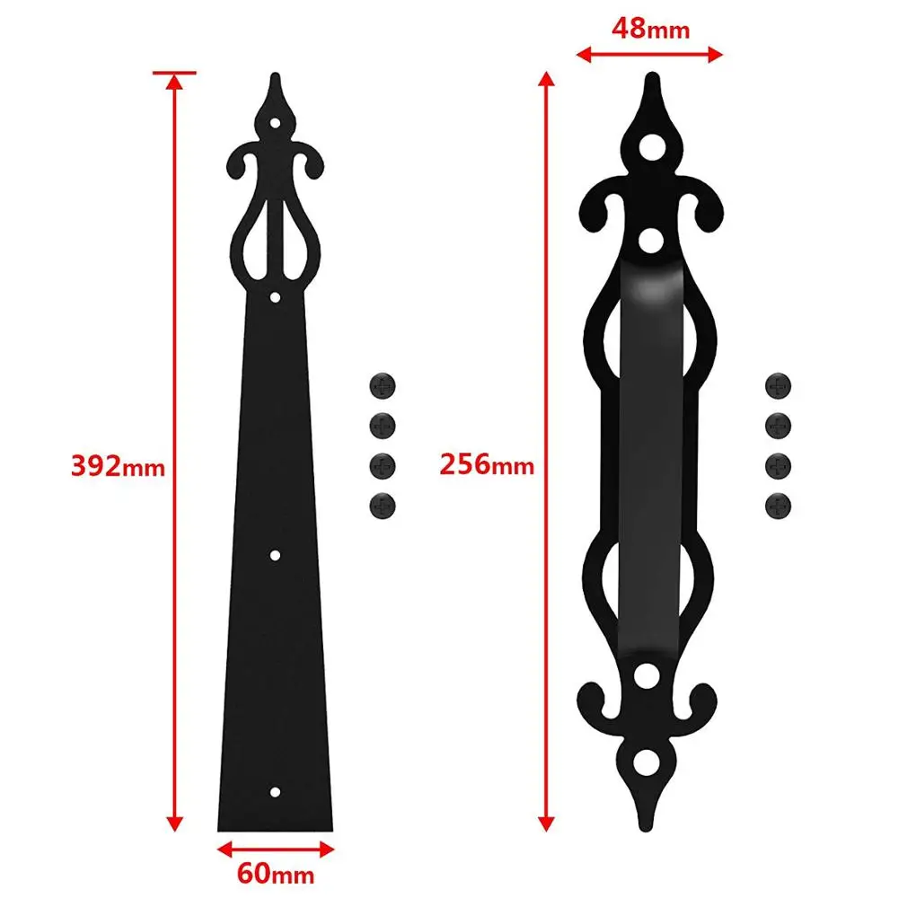 Декоративные петли LWZH для дома гаража набор аксессуаров винтовое крепление 2